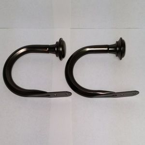 2 Oil rubbed bronze finish curtain holdbacks